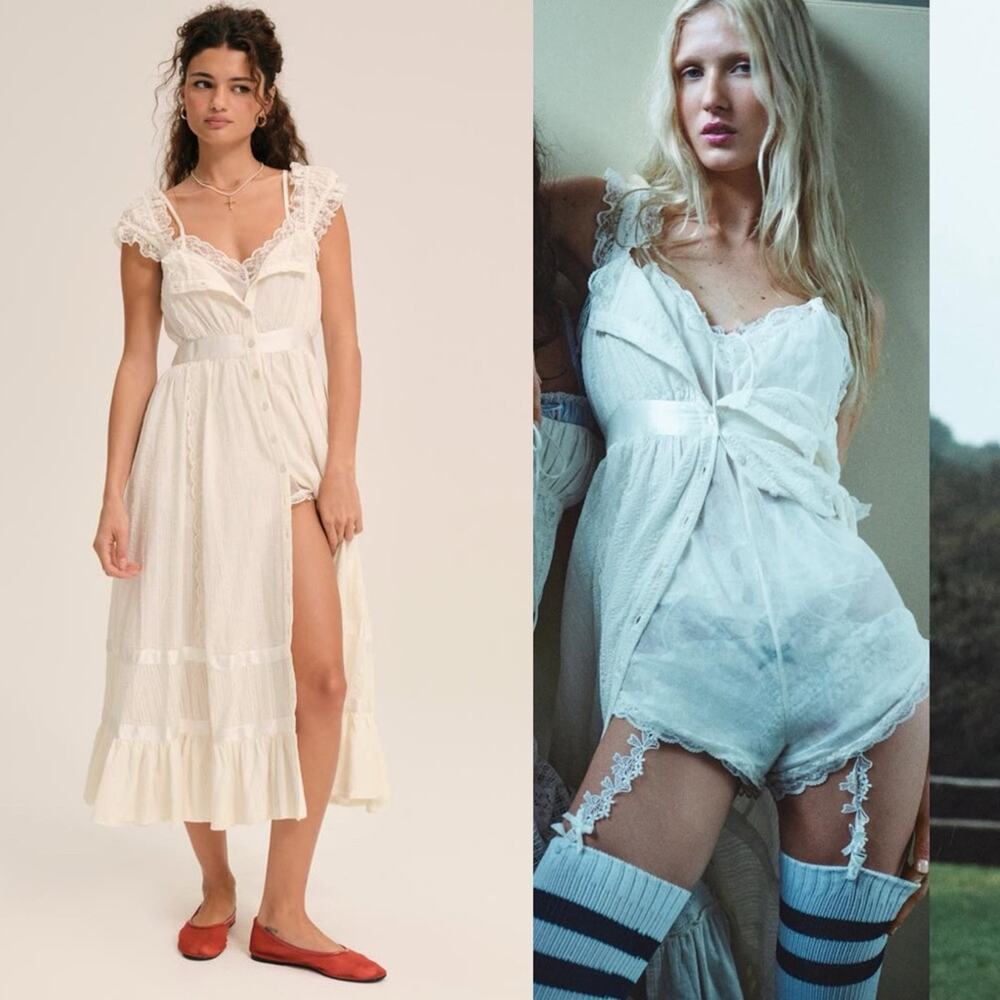 For Love & Lemons Sweet Summer Midi Dress XL